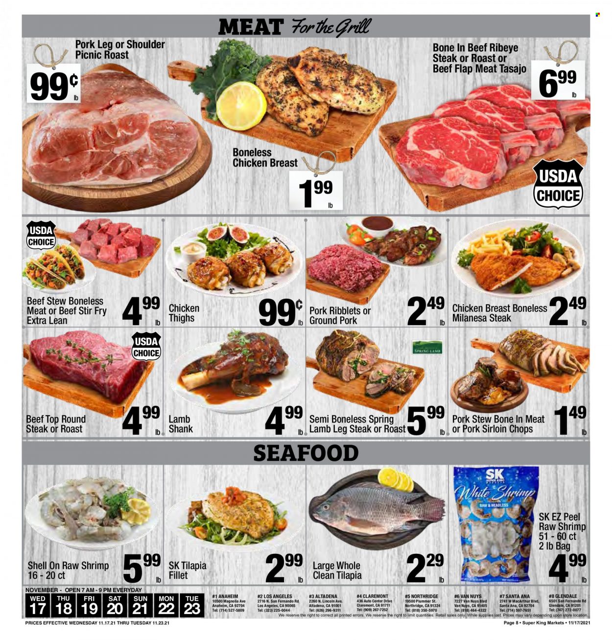 Super King Markets ad - 11/17/2021 - 11/23/2021. Page 8