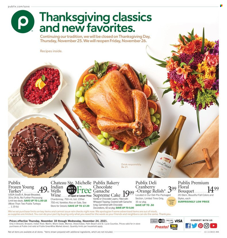 Publix ad - 11/18/2021 - 11/24/2021. Page 1