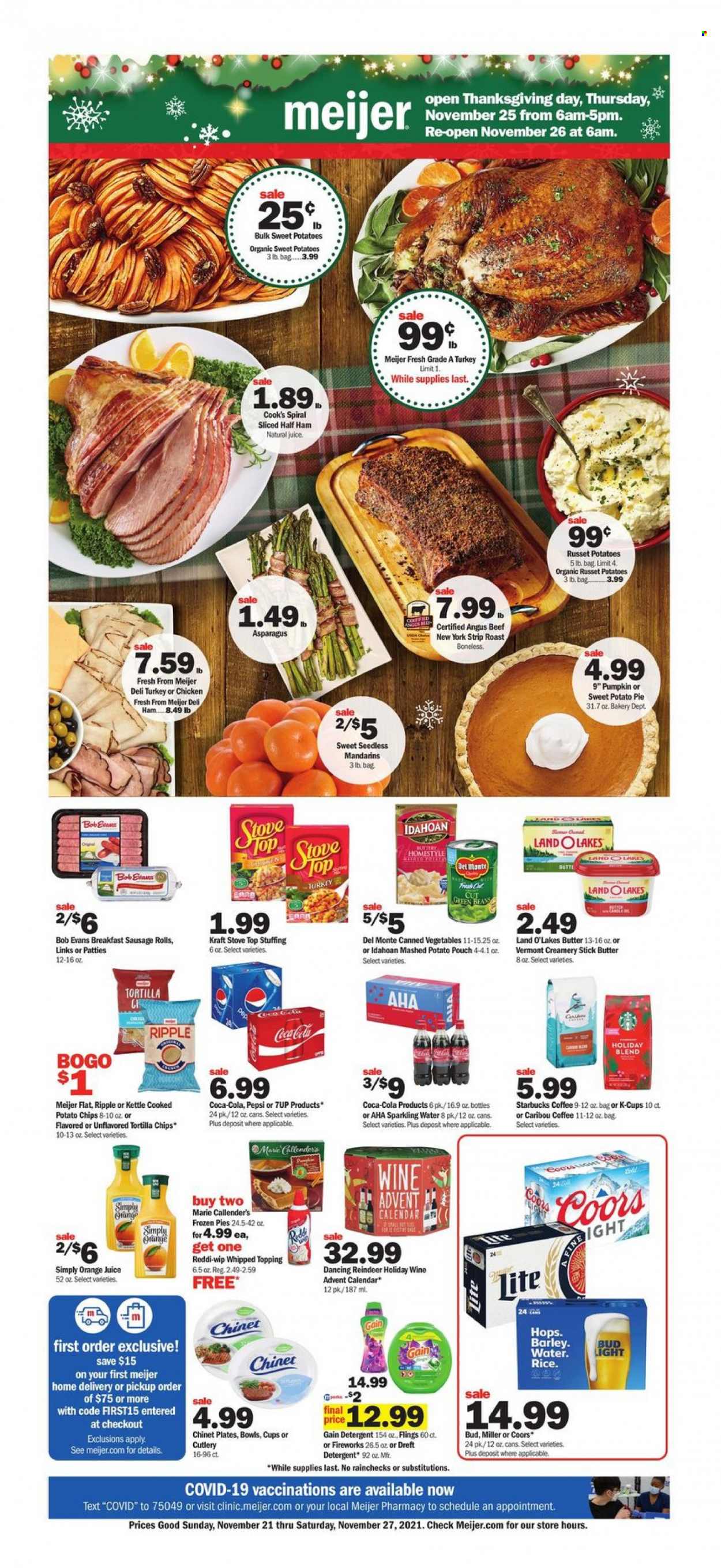 Meijer ad - 11/21/2021 - 11/27/2021. Page 1