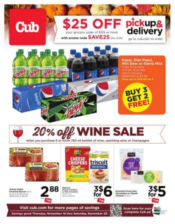 Cub Foods Flyer - 11/18/2021 - 11/20/2021.