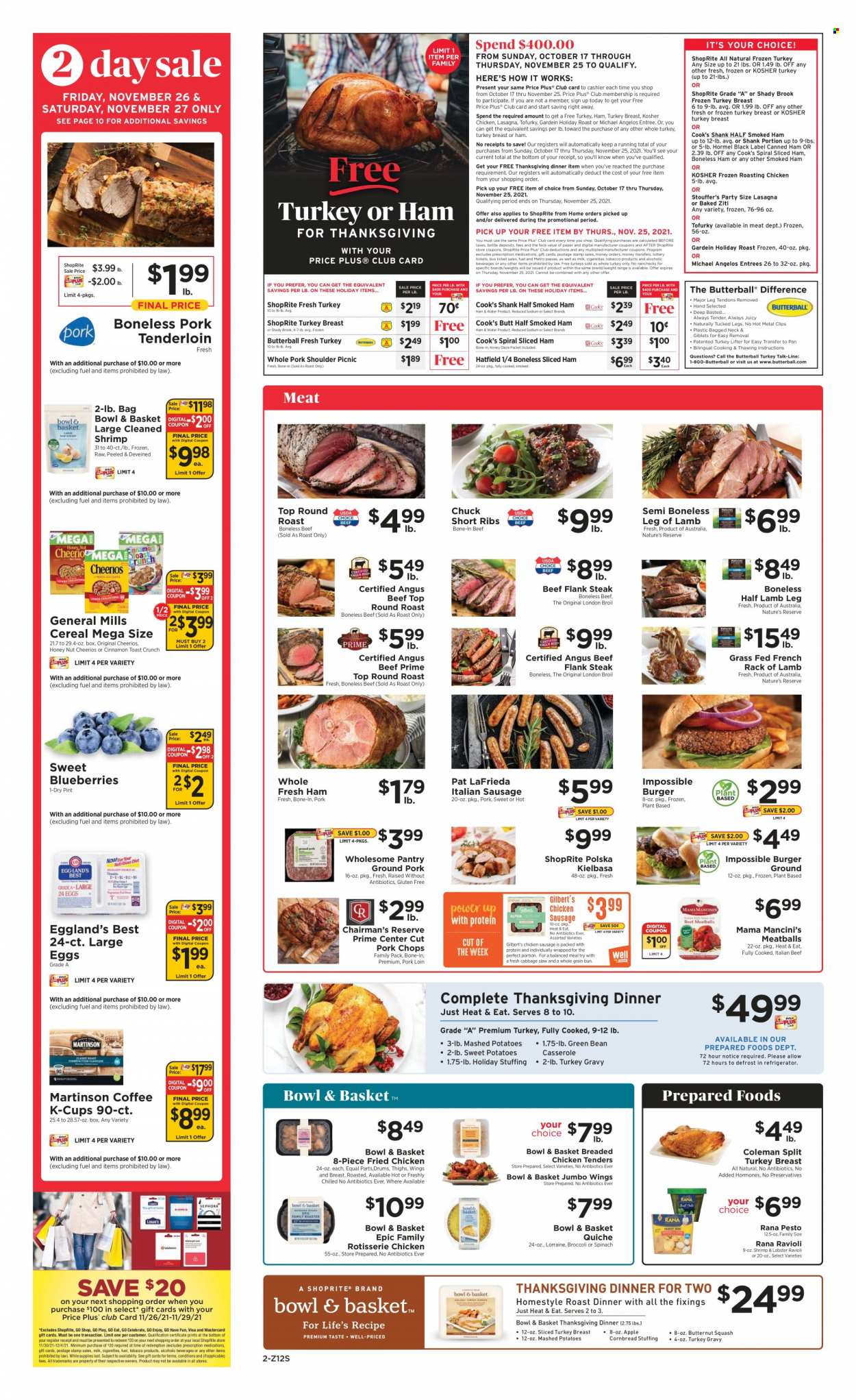 ShopRite ad - 11/21/2021 - 11/27/2021. Page 2