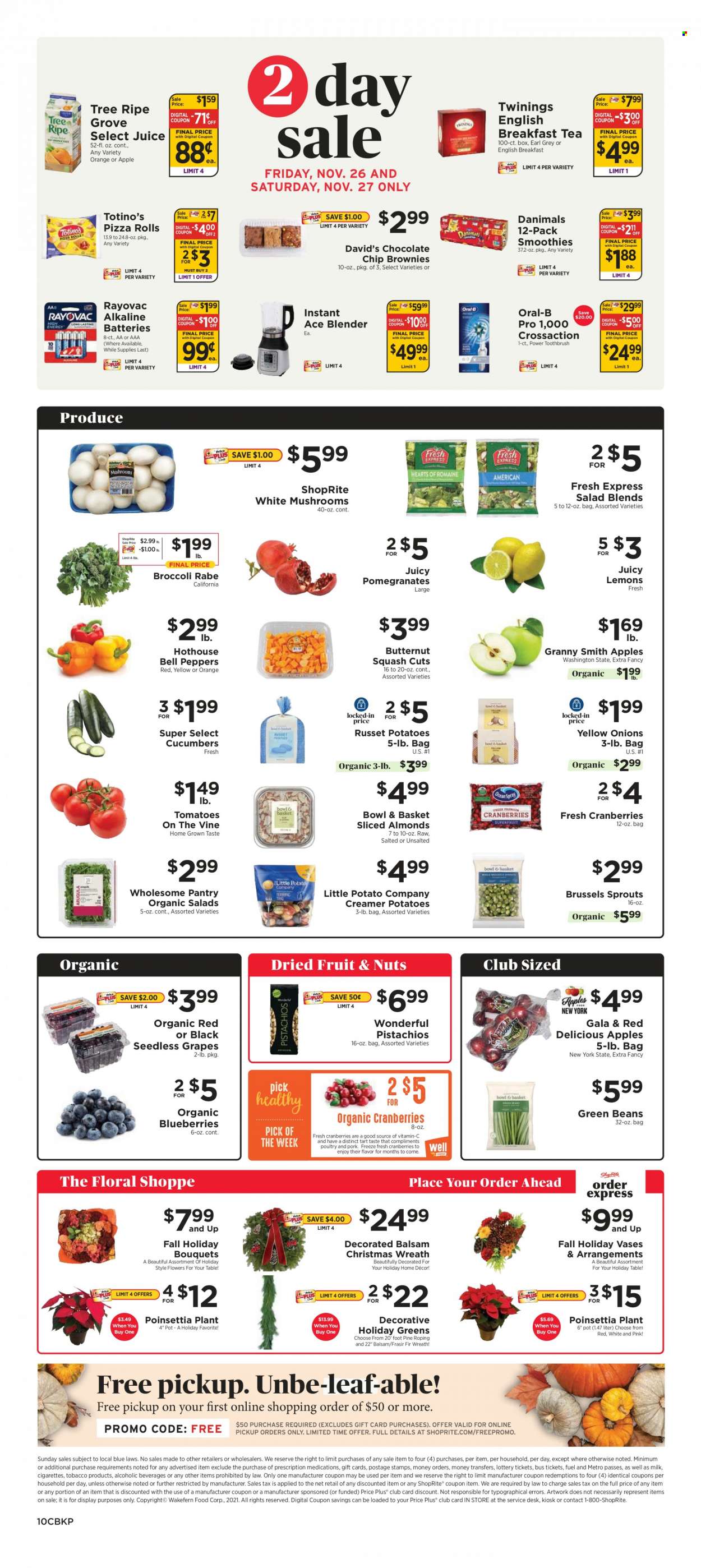 ShopRite ad - 11/21/2021 - 11/27/2021. Page 10