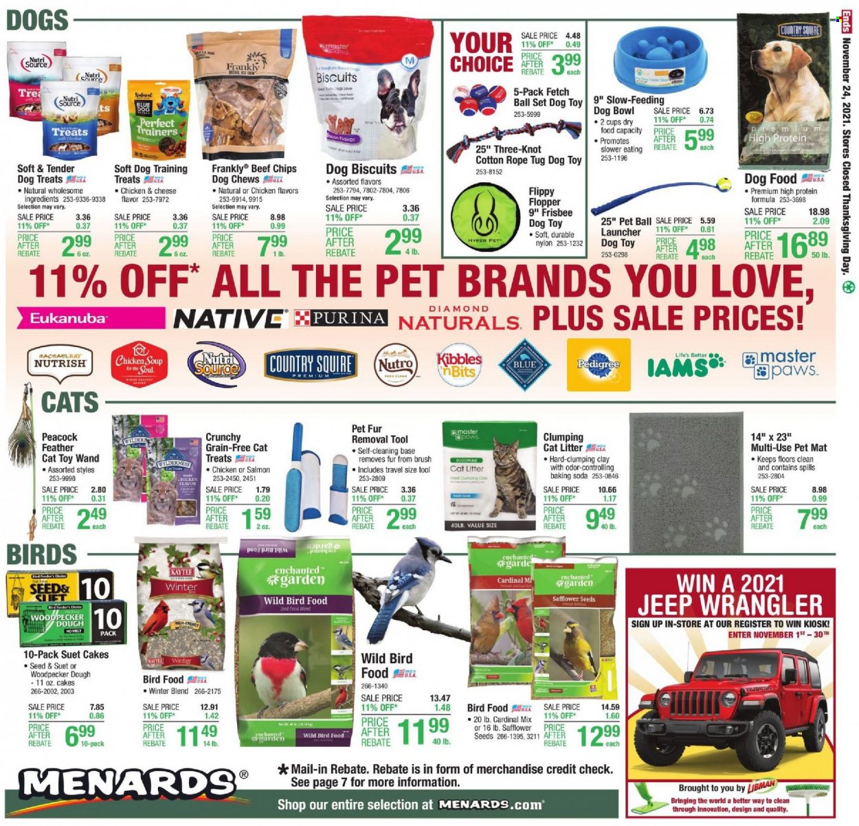 Menards ad - 11/18/2021 - 11/24/2021. Page 11