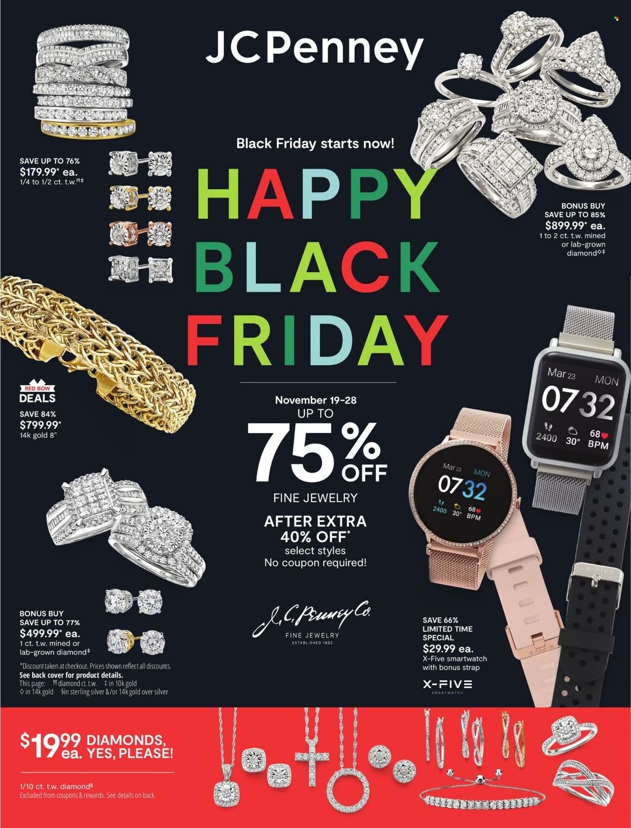thumbnail - JCPenney Flyer - 11/19/2021 - 11/28/2021 - Sales products - jewelry. Page 1.