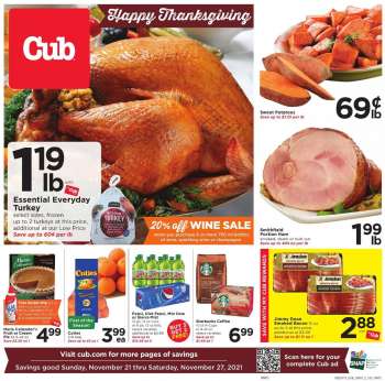 Cub Foods Flyer - 11/21/2021 - 11/27/2021.