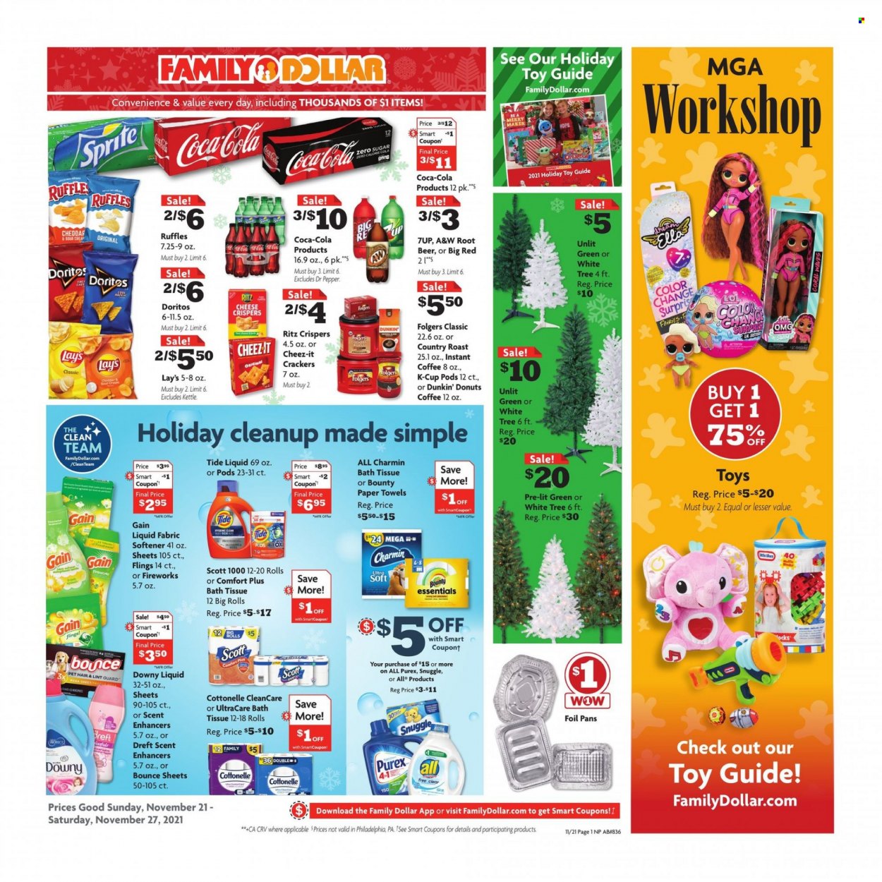 Family Dollar ad - 11/21/2021 - 11/27/2021. Page 1