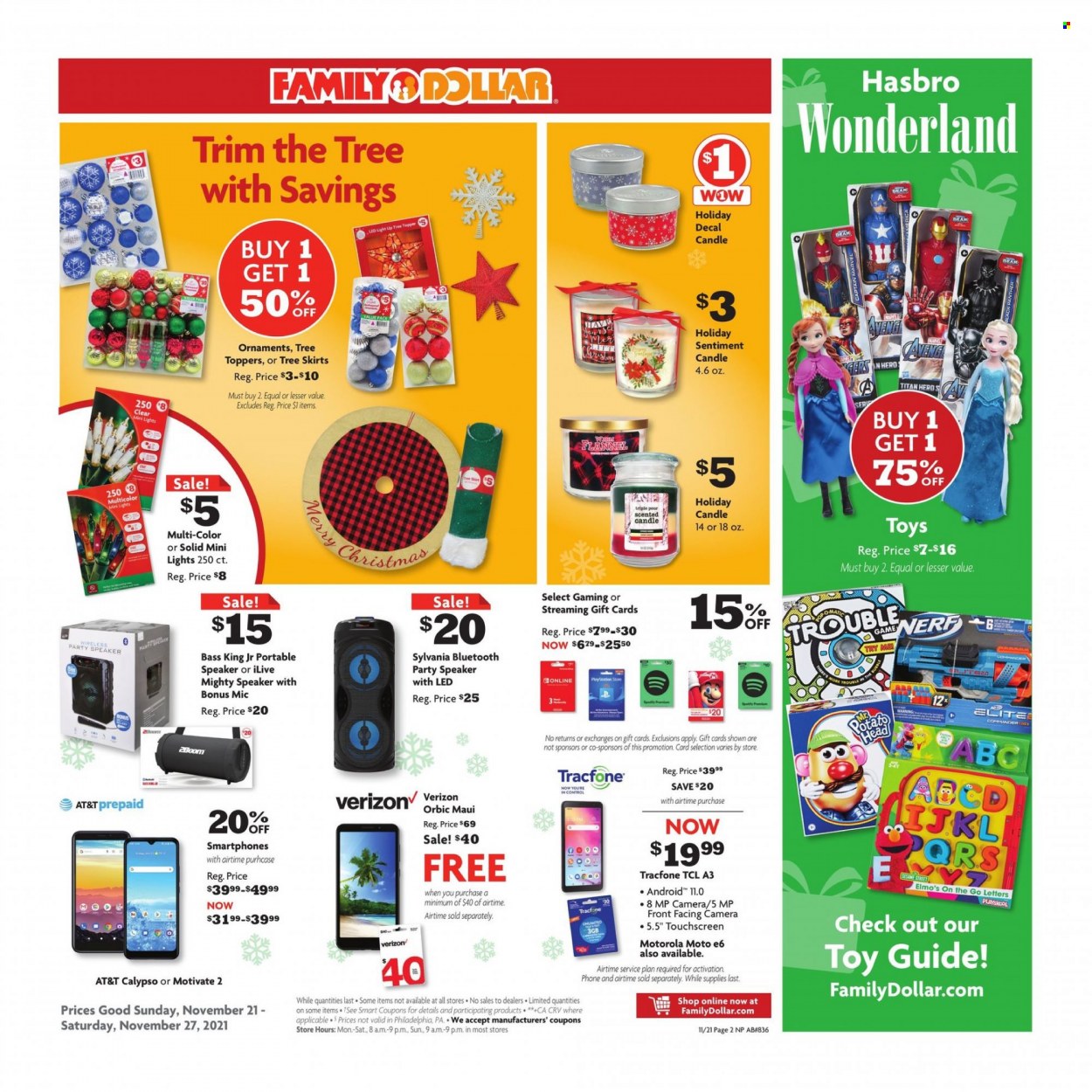 Family Dollar ad - 11/21/2021 - 11/27/2021. Page 2