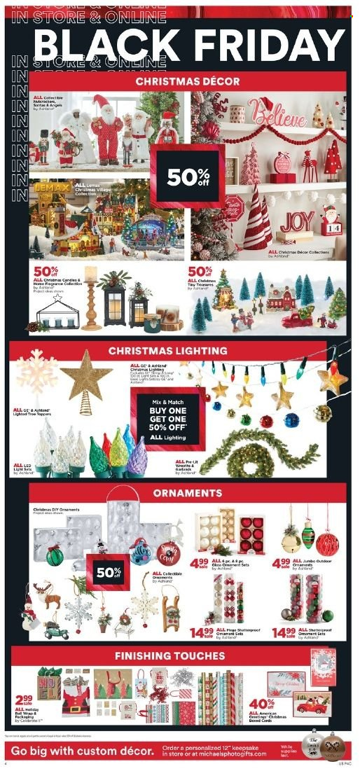thumbnail - Michaels Flyer - 11/24/2021 - 11/27/2021 - Sales products - christmas decor, Lemax. Page 2.