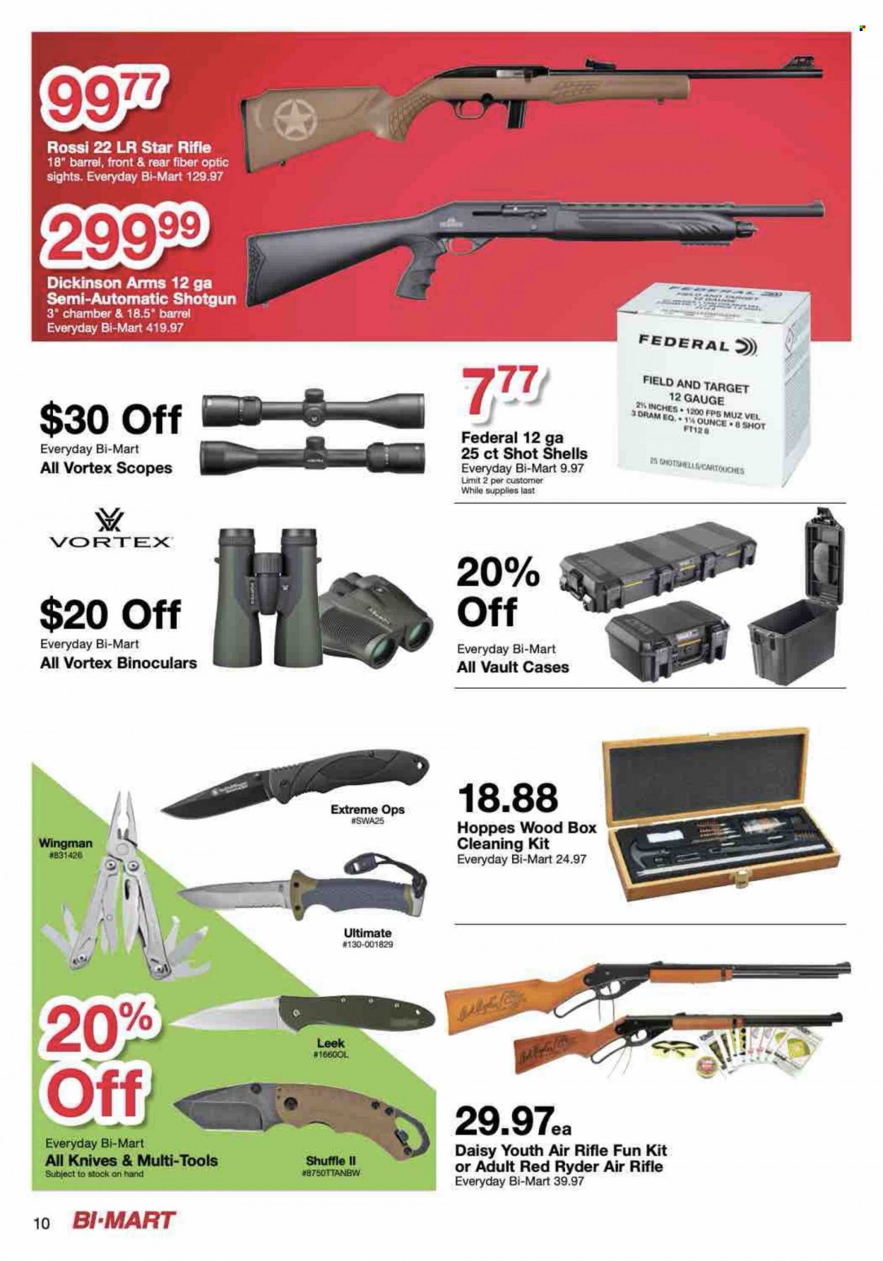 thumbnail - Bi-Mart Flyer - 11/23/2021 - 11/30/2021 - Sales products - leek, Target, knife. Page 10.