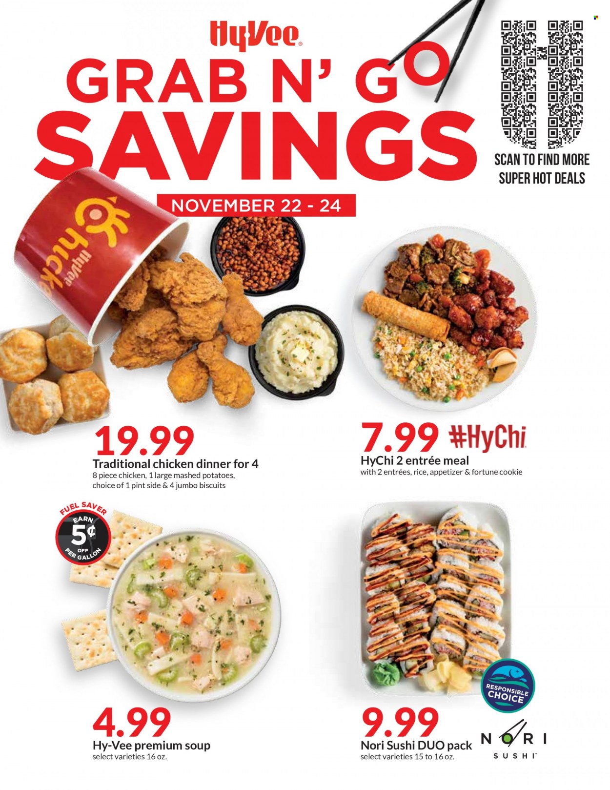 Hy-Vee ad - 11/22/2021 - 11/24/2021. Page 1