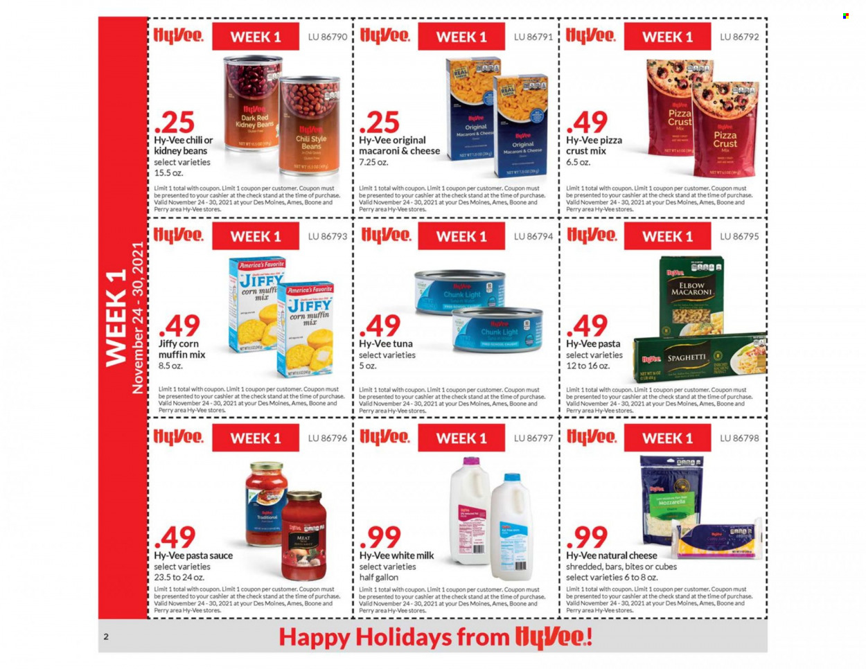 Hy-Vee ad - 11/24/2021 - 12/21/2021. Page 2