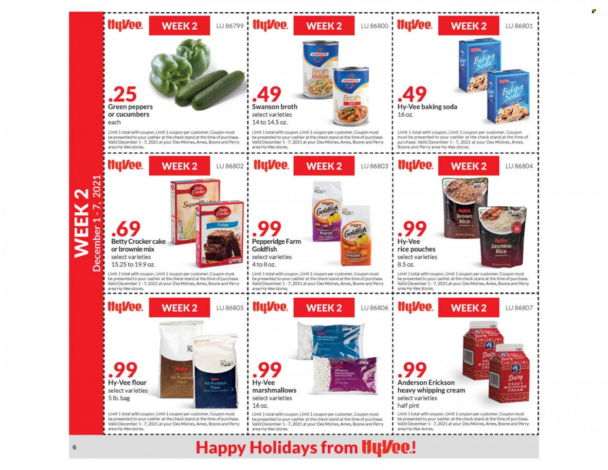 Hy-Vee ad - 11/24/2021 - 12/21/2021. Page 6