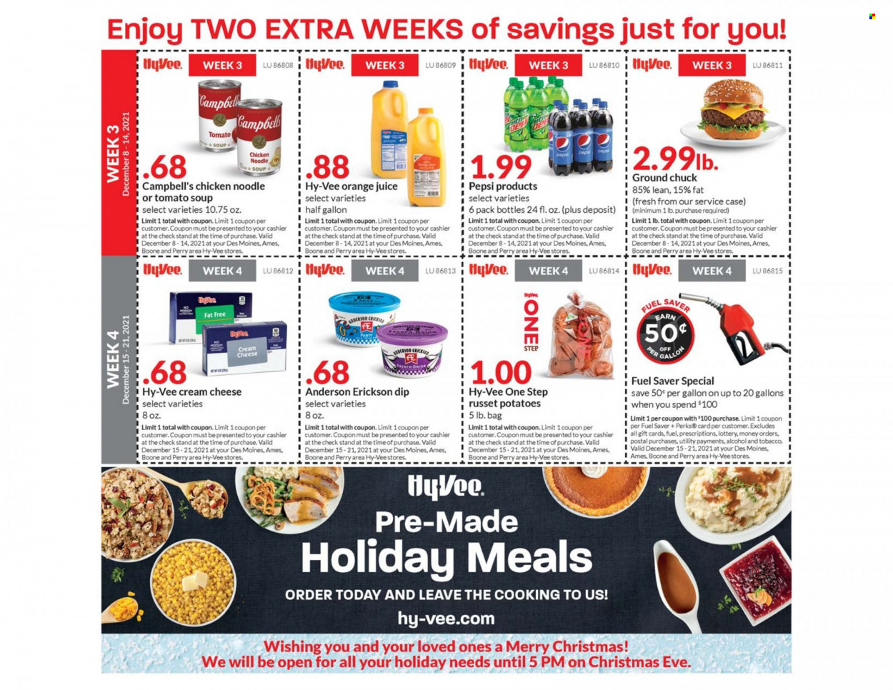 Hy-Vee ad - 11/24/2021 - 12/21/2021. Page 8