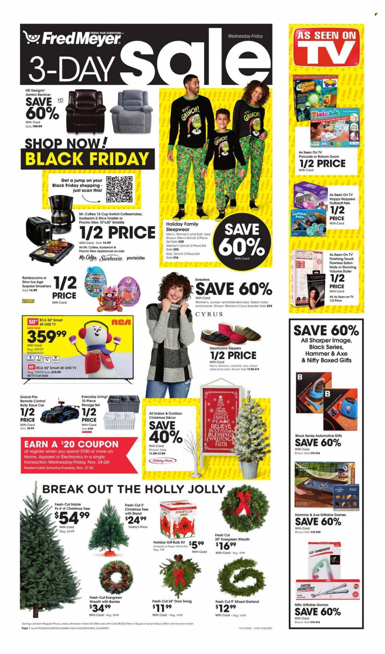 Fred Meyer ad - 11/24/2021 - 11/26/2021. Page 1