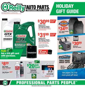 O'Reilly Auto Parts Flyer - 11/24/2021 - 12/28/2021.