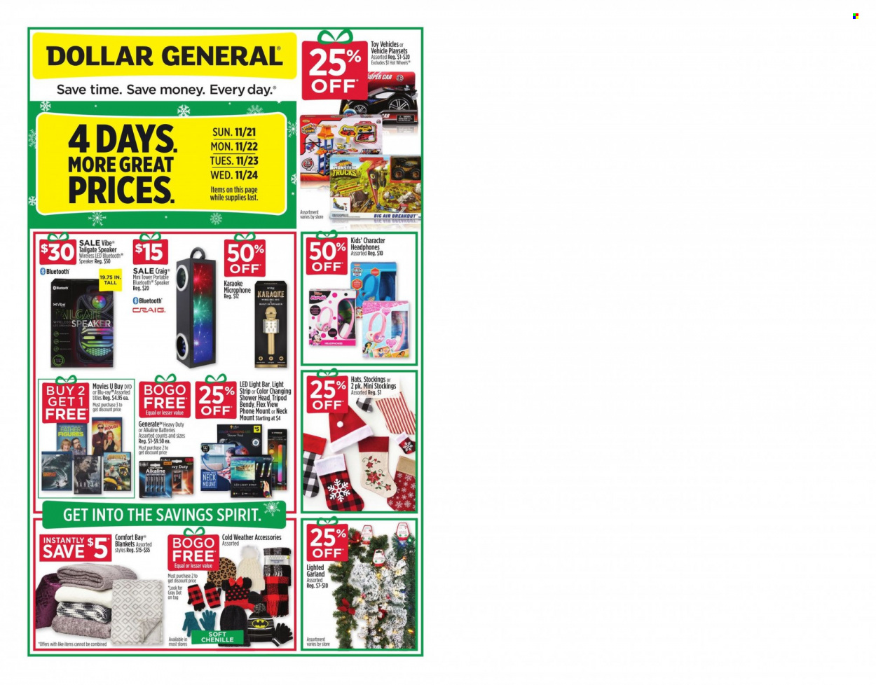 Dollar General ad - 11/21/2021 - 11/24/2021. Page 3