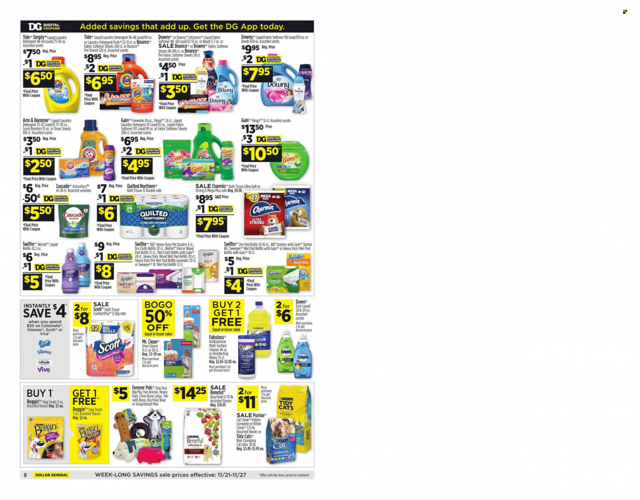 Dollar General ad - 11/21/2021 - 11/24/2021. Page 8