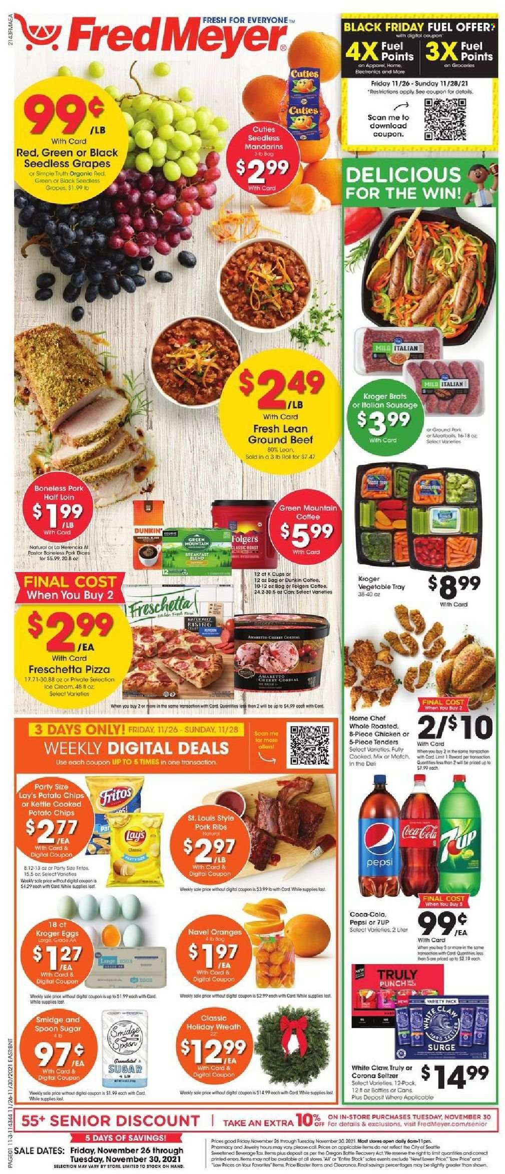Fred Meyer ad - 11/26/2021 - 11/30/2021. Page 1