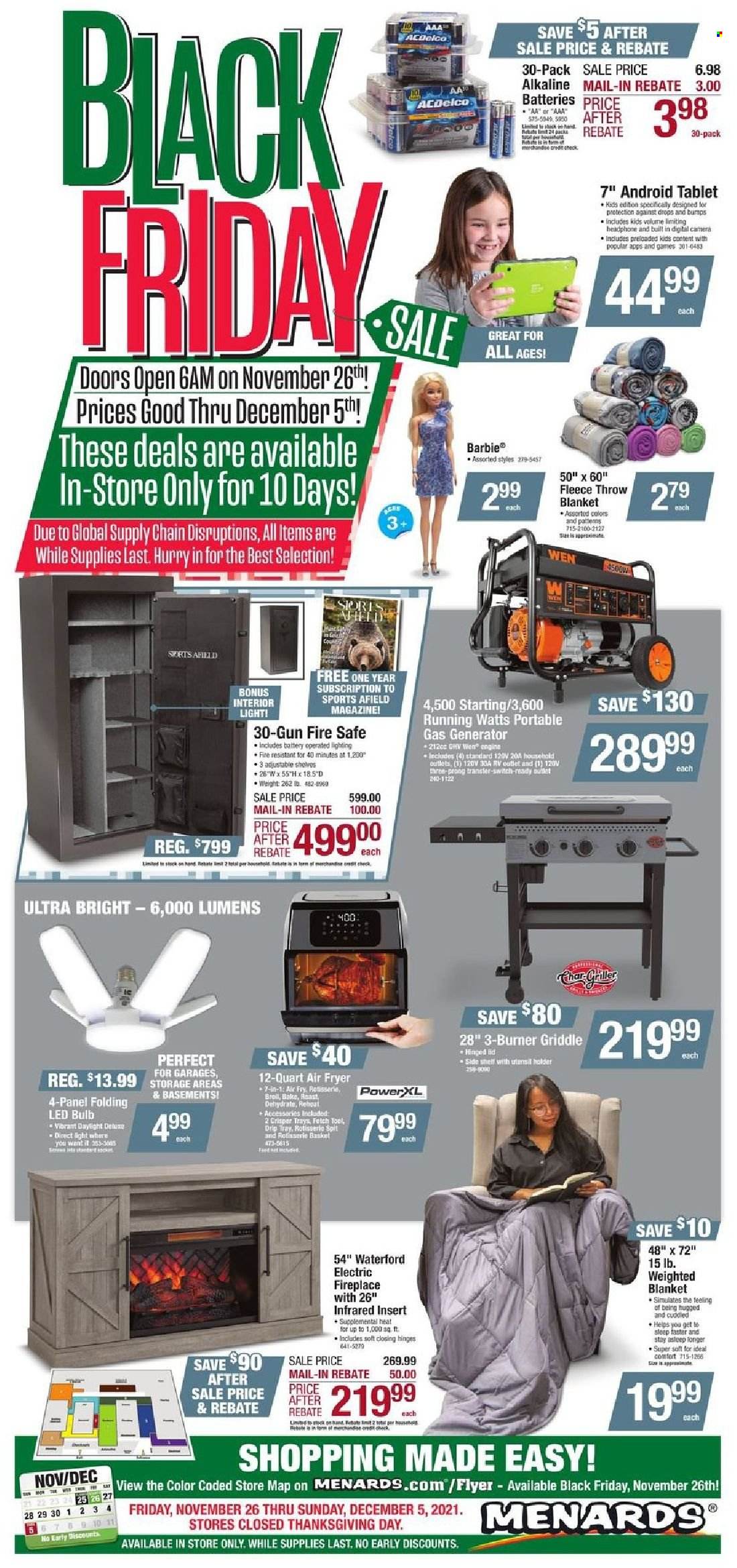 Menards ad - 11/26/2021 - 12/05/2021. Page 1