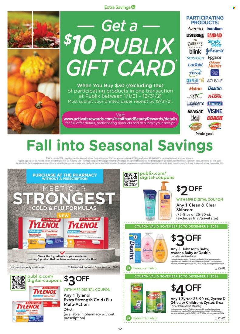 Publix ad - 11/20/2021 - 12/03/2021. Page 11