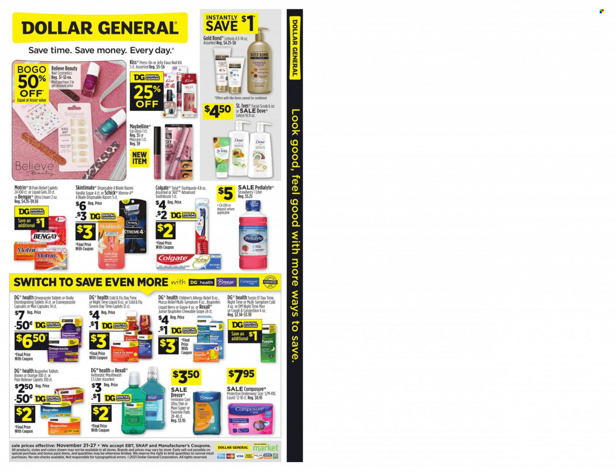 Dollar General ad - 11/21/2021 - 11/27/2021. Page 8