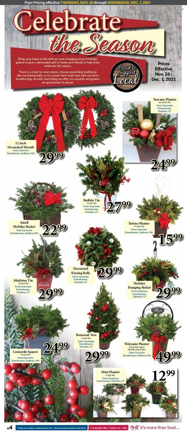 Big Y ad - 11/26/2021 - 12/01/2021. Page 4