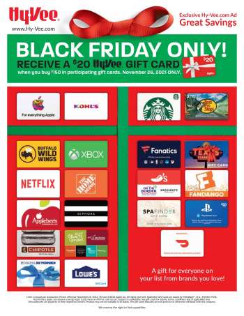 Hy-Vee Flyer - 11/26/2021 - 11/26/2021.
