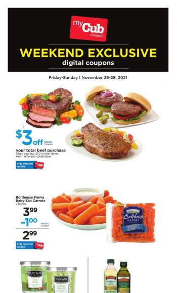 Cub Foods Flyer - 11/26/2021 - 11/28/2021.