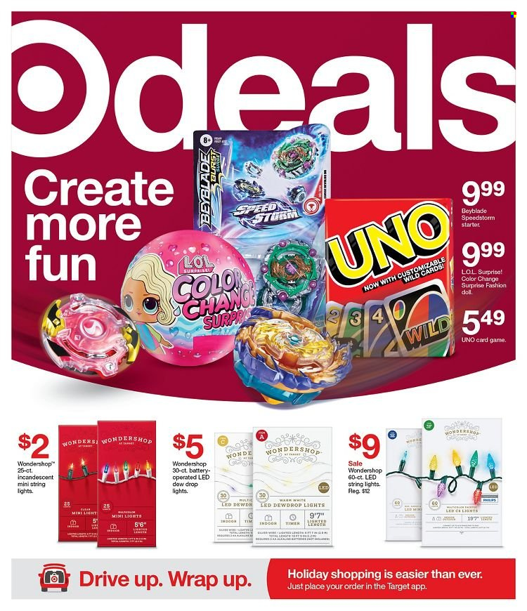 thumbnail - Target Flyer - 11/28/2021 - 12/04/2021 - Sales products - Target, battery, doll, BeyBlade. Page 1.