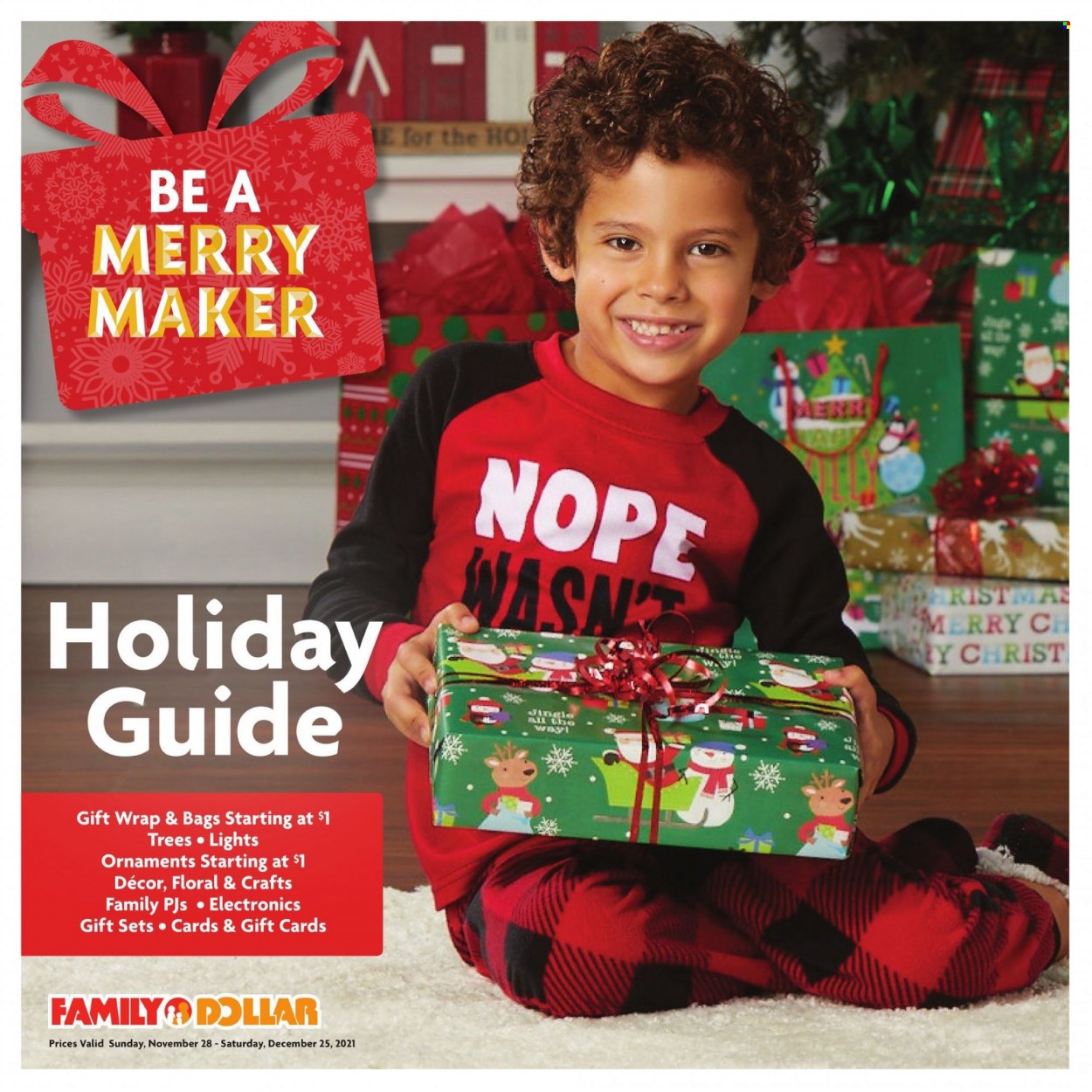 Family Dollar ad - 11/28/2021 - 12/25/2021. Page 1