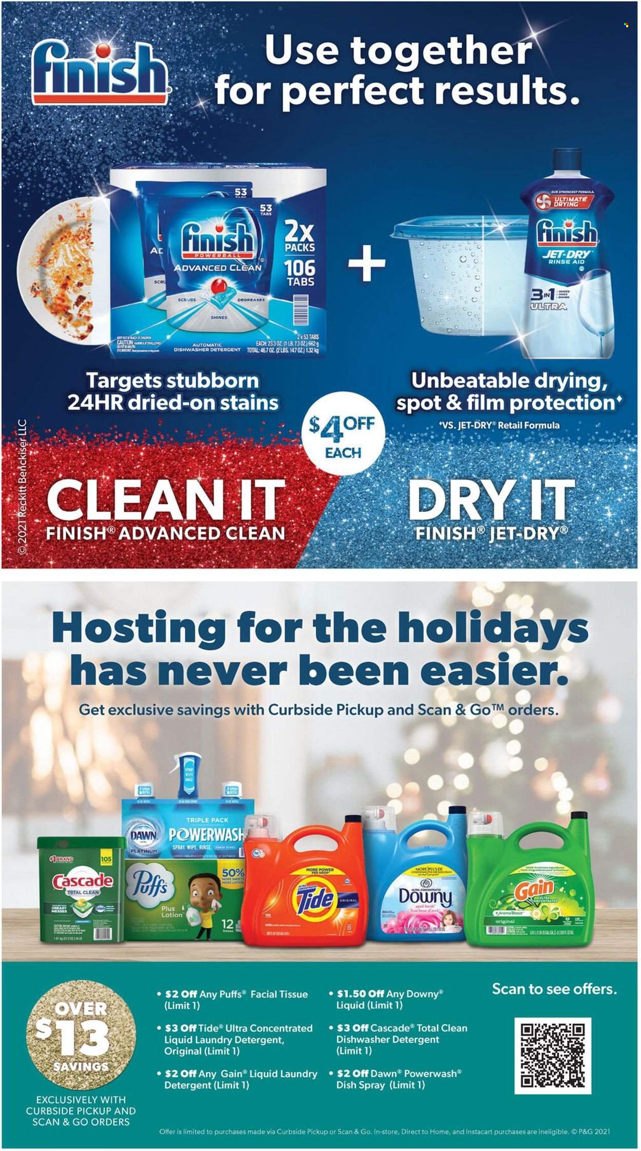thumbnail - Sam's Club Flyer - 12/01/2021 - 12/31/2021 - Sales products - puffs, tissues, detergent, Gain, Cascade, Tide, laundry detergent, Downy Laundry, Jet, body lotion. Page 16.