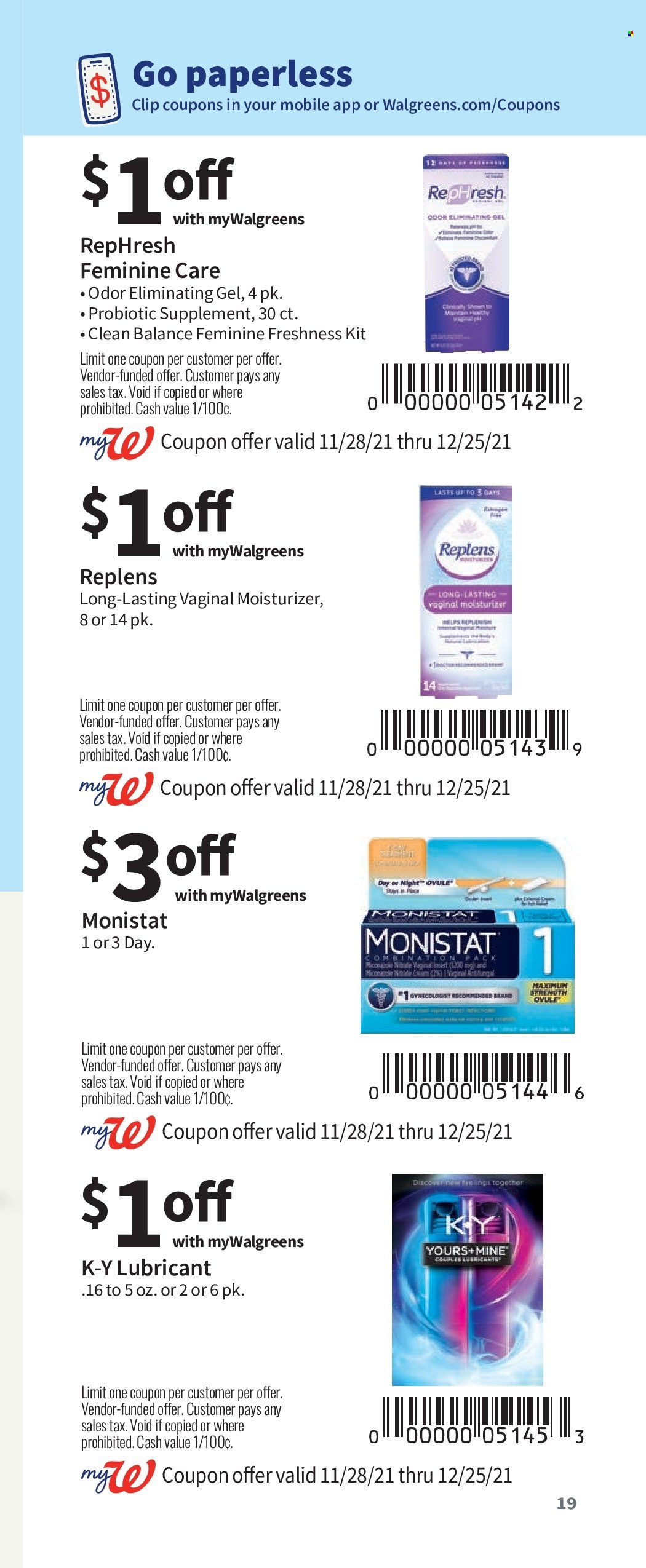 Walgreens ad - 11/28/2021 - 12/25/2021. Page 19