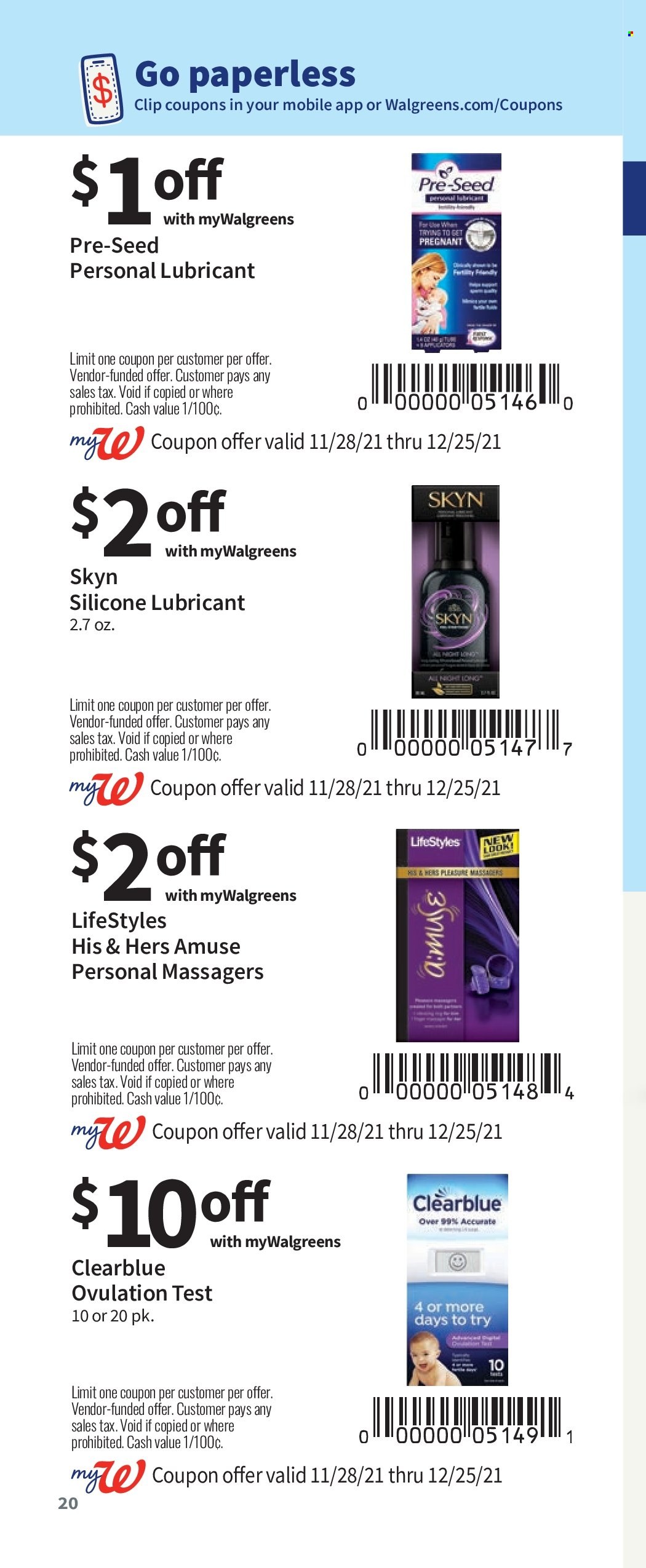 Walgreens ad - 11/28/2021 - 12/25/2021. Page 20