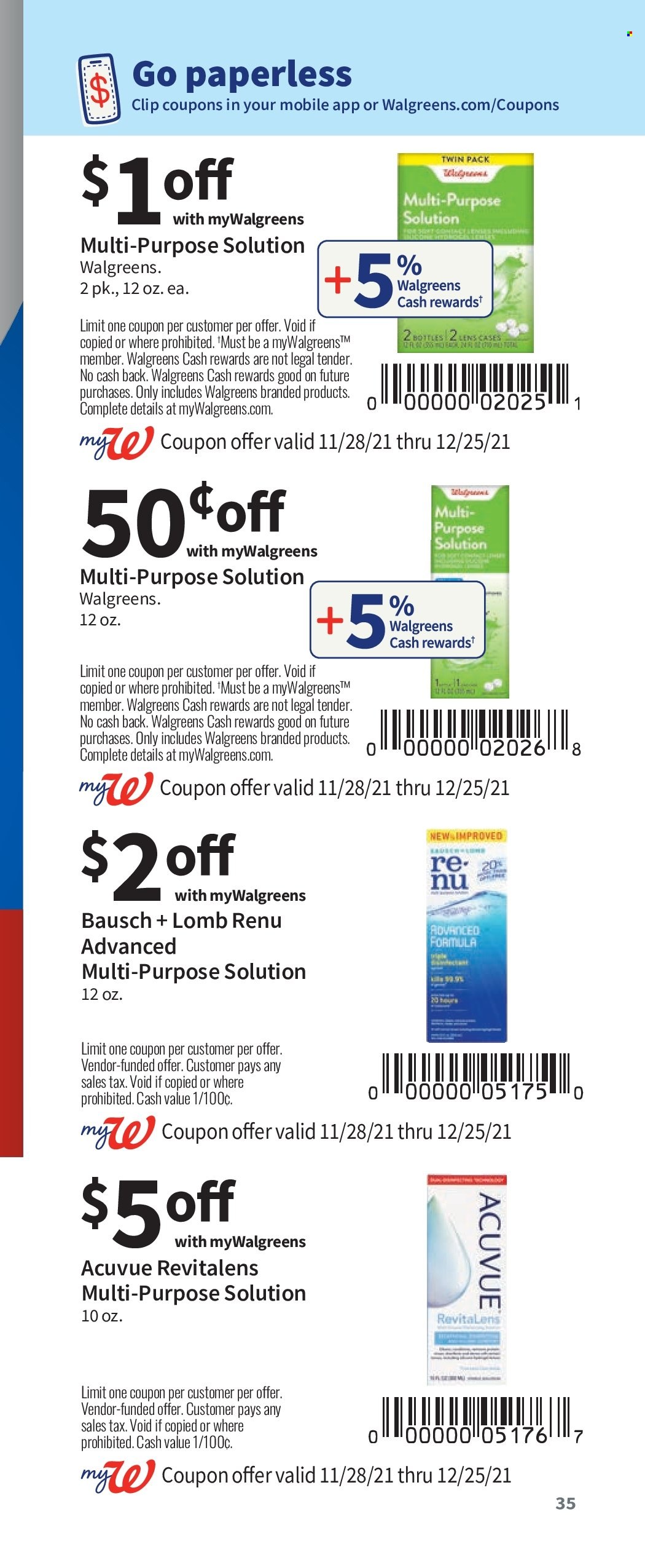 Walgreens ad - 11/28/2021 - 12/25/2021. Page 35