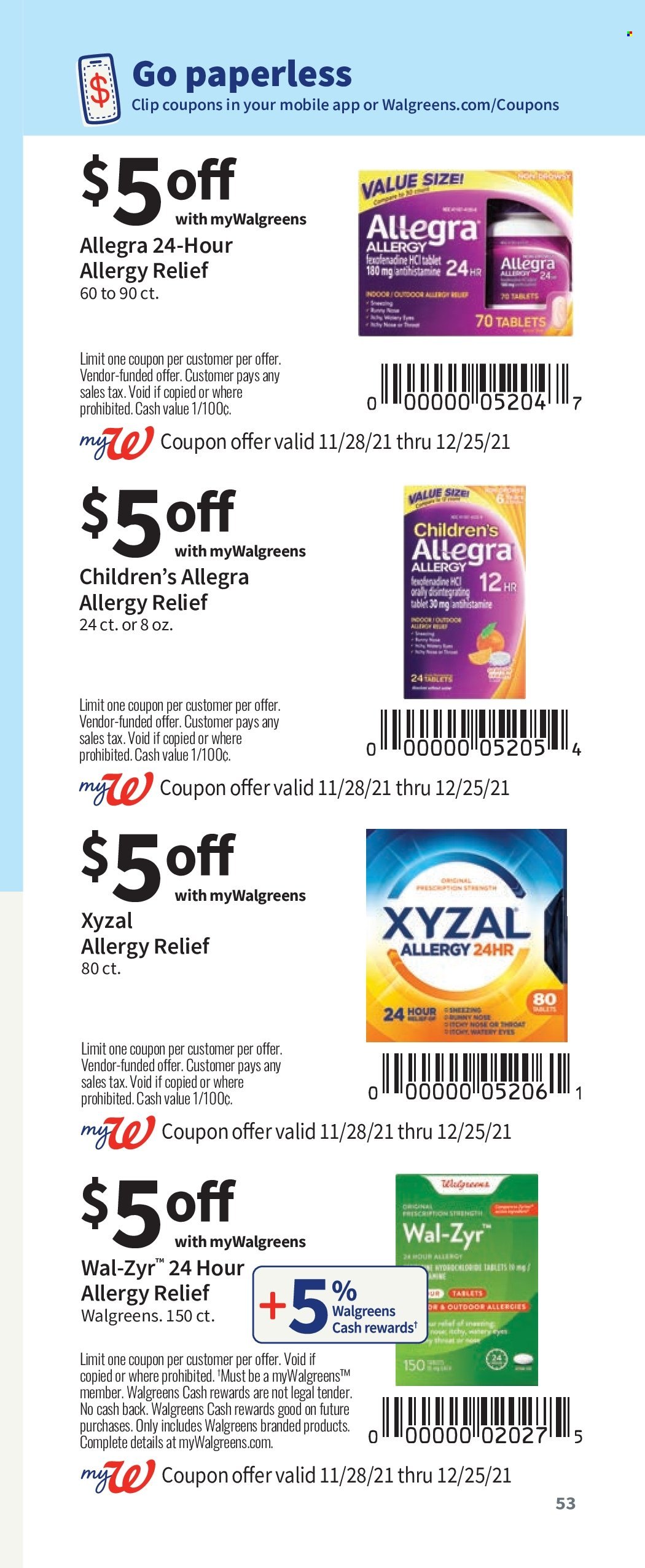 Walgreens ad - 11/28/2021 - 12/25/2021. Page 53