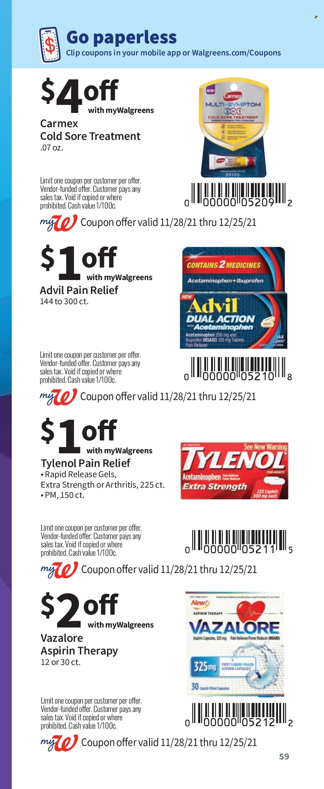 Walgreens ad - 11/28/2021 - 12/25/2021. Page 59