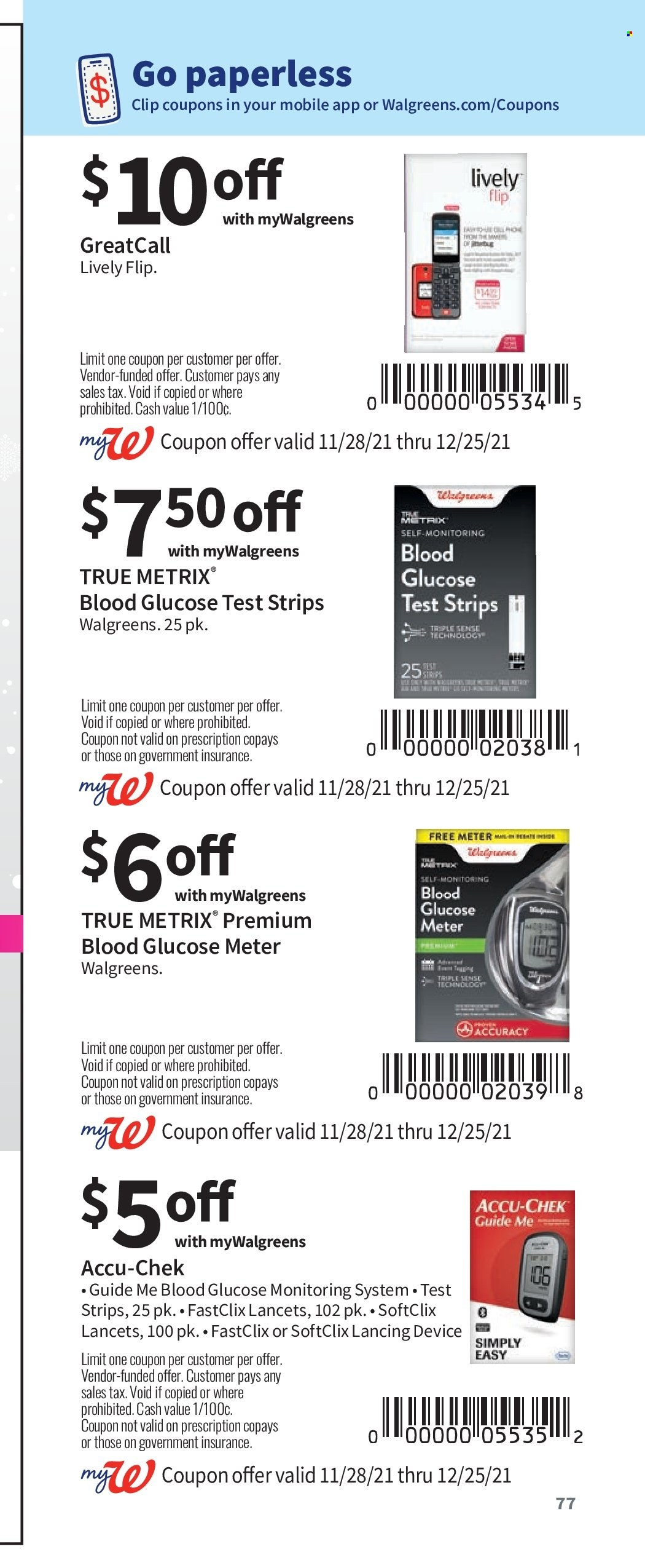 Walgreens ad - 11/28/2021 - 12/25/2021. Page 77