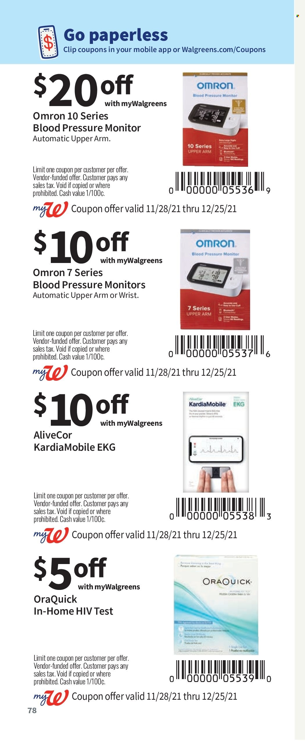 Walgreens ad - 11/28/2021 - 12/25/2021. Page 78
