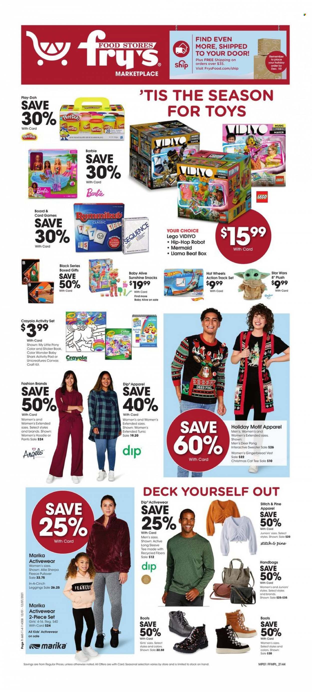 Fry’s ad - 12/01/2021 - 12/07/2021. Page 1