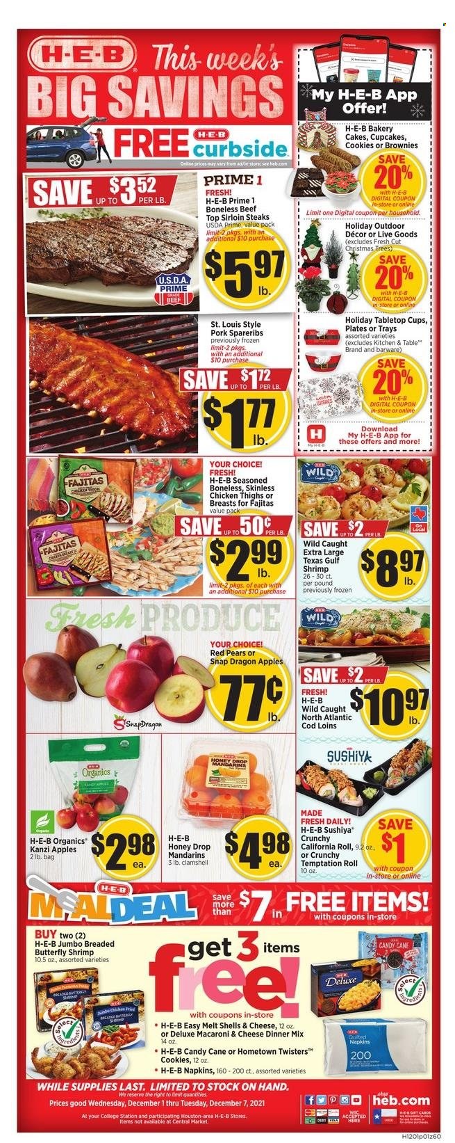 H-E-B ad - 12/01/2021 - 12/07/2021. Page 1