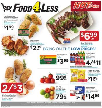 Food 4 Less Flyer - 12/01/2021 - 12/07/2021.
