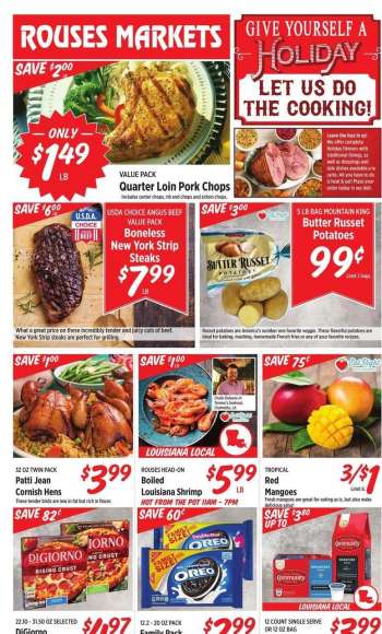 Rouses Markets Flyer - 12/01/2021 - 12/08/2021.