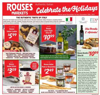 Rouses Markets Flyer - 12/01/2021 - 12/29/2021.