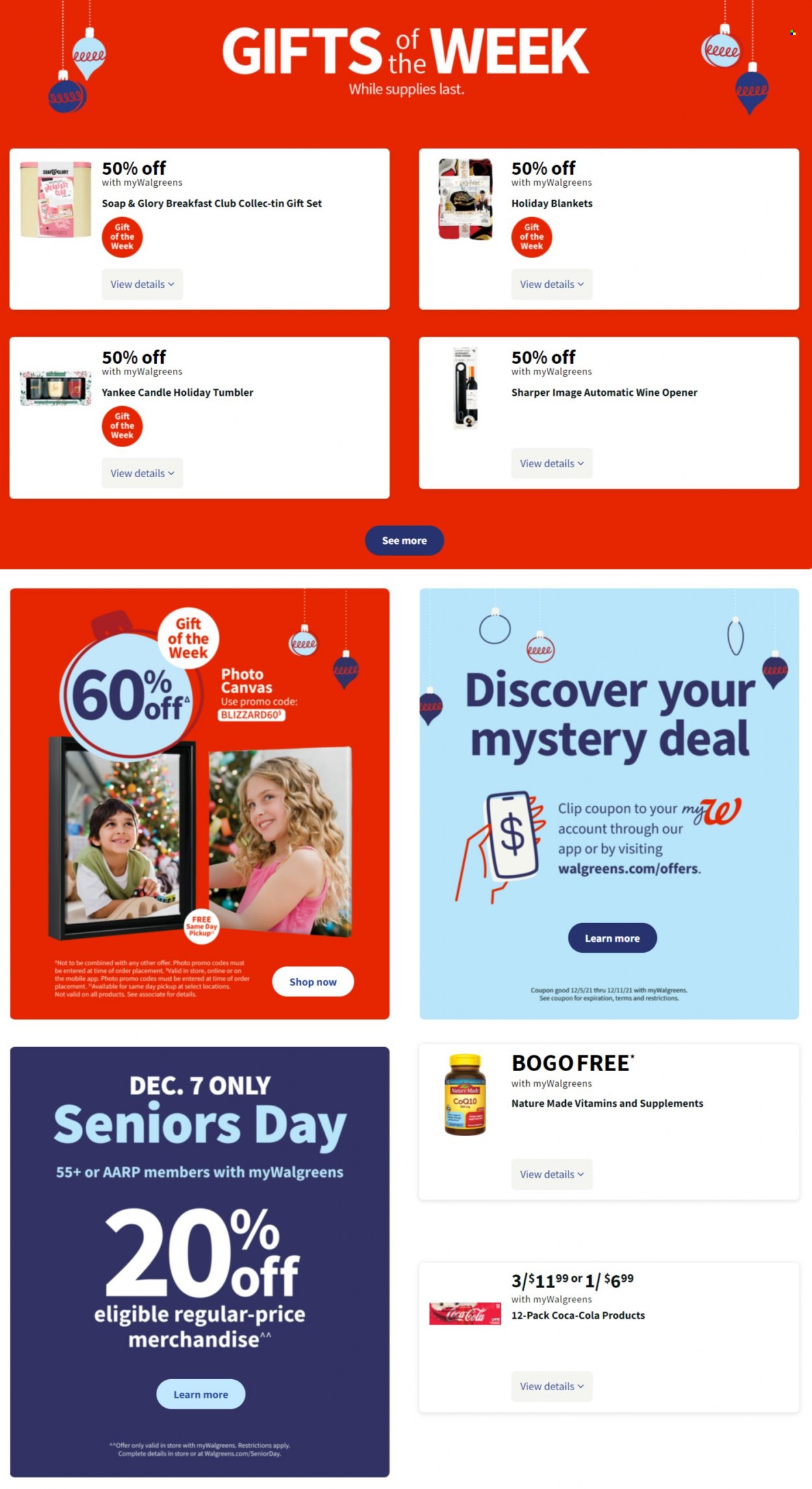 Walgreens ad - 12/05/2021 - 12/11/2021. Page 1