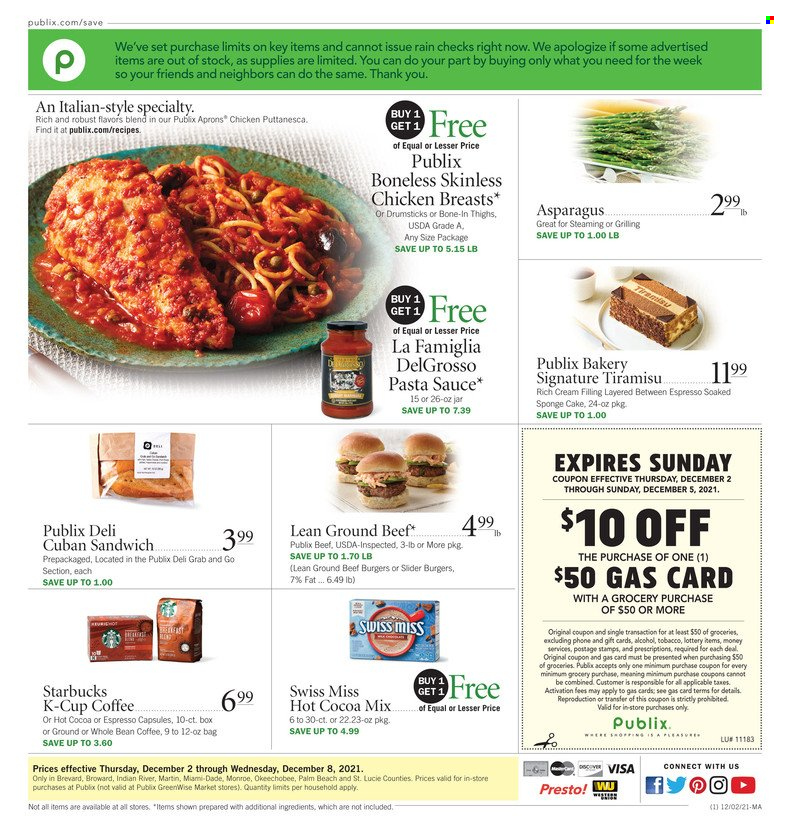 Publix ad - 12/02/2021 - 12/08/2021. Page 1
