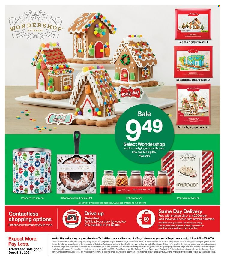thumbnail - Target Flyer - 12/05/2021 - 12/11/2021 - Sales products - gingerbread, donut, chocolate, sugar, hot cocoa, Target. Page 24.