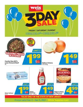 Weis Flyer - 12/03/2021 - 12/05/2021.
