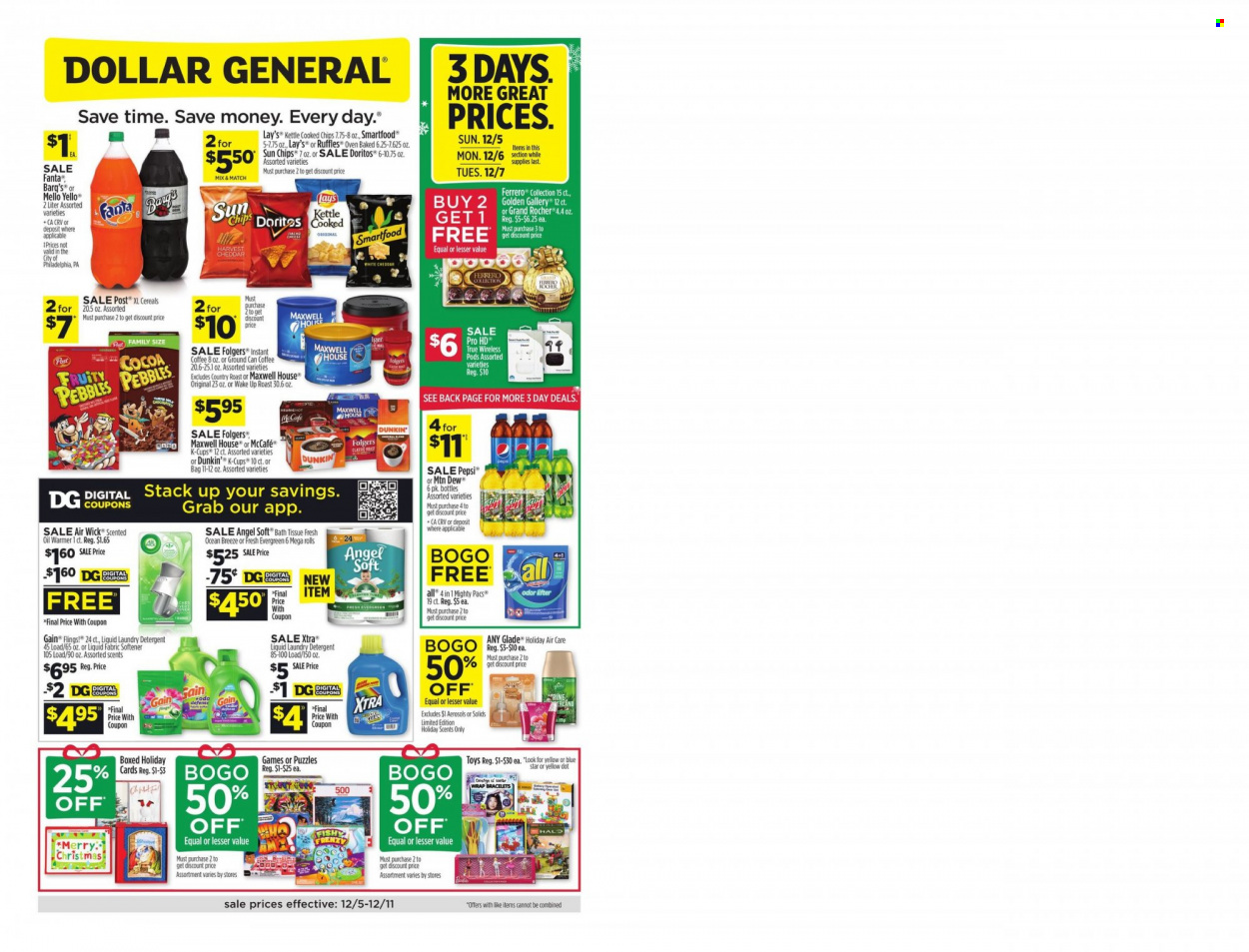 Dollar General ad - 12/05/2021 - 12/11/2021. Page 1