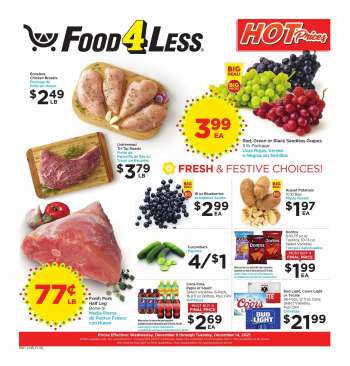 Food 4 Less Flyer - 12/08/2021 - 12/14/2021.