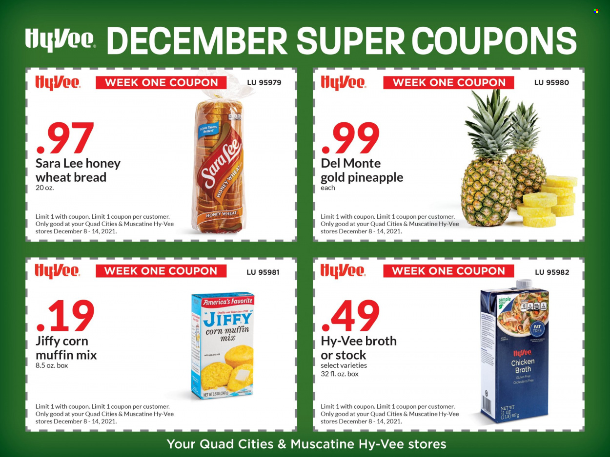 Hy-Vee ad - 12/08/2021 - 12/14/2021. Page 1